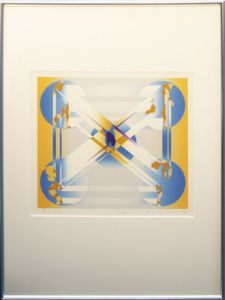 宇佐美圭司版画額/Keiji Usami