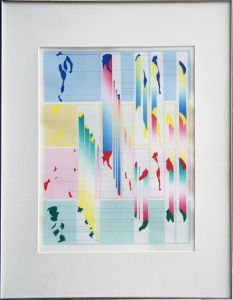 宇佐美圭司版画額/Keiji Usami