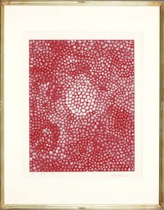 草間彌生版画額「陽光」/Yayoi Kusamaのサムネール