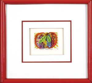 ジェームス・リジィ版画額「Adams Nightmare」/James Rizzi