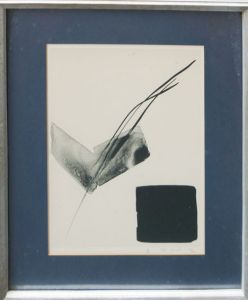 篠田桃紅版画額「飛」/のサムネール