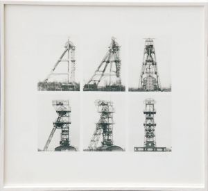 ベルント＆ヒラ・ベッヒャー　フォトグラヴュール額「石炭発掘場」/Bernd Becher/Hilla Becher