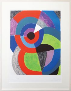 ソニア・ドローネ版画額/Sonia Delaunay
