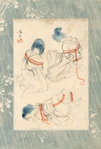 伊藤晴雨画稿「縛りの形態4」/Seiu Ito