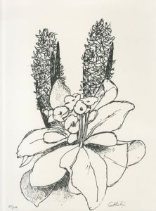 ベルナール・カトラン版画「花」4/Bernard Cathelinのサムネール