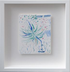 大竹伸朗画額「花と猫　マラケシュ」/Shinro Ohtakeのサムネール