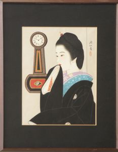 伊東深水版画額「夜会巻き」/Shinsui Itoのサムネール