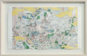 山口晃版画額「東京圖 六本木昼図」/Akira Yamaguchiのサムネール