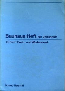 Bauhaus-Heft/Kraus Reprint Munchen