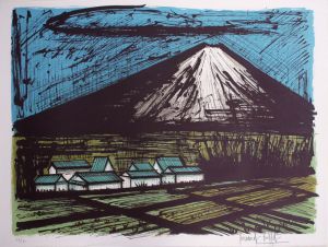 ベルナール・ビュッフェ版画額「Le Fuji（富士山）」/Bernard Buffetのサムネール