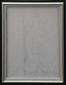 福井良之助画額「横を向いた裸婦」/Ryonosuke Fukuiのサムネール