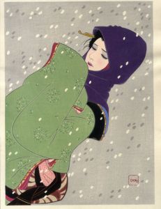 岩田専太郎版画「ささめ雪」/Sentaro Iwataのサムネール