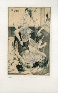 アルフォンス・イノウエ版画「蔵書票23」/Alphonse Inoue