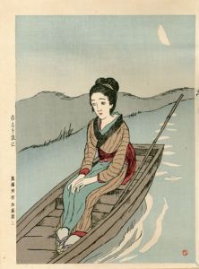 竹久夢二版画「ゆるき流に」/Yumeji Takehisa