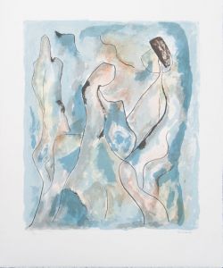 難波田龍起版画「生物的形象A」/Tatsuoki Nambata