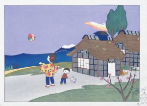 谷内六郎版画「早春」/Rokuro Taniuchiのサムネール