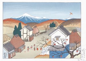 谷内六郎版画「なわとび」/Rokuro Taniuchiのサムネール