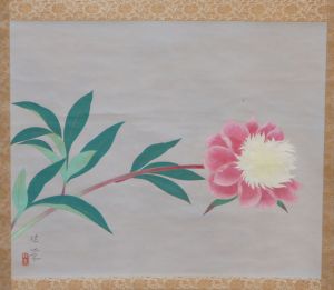 金島桂華画幅「芍薬」/のサムネール