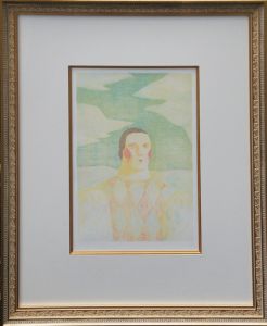 有元利夫版画額「Les Quaters Saisons　夏」/Toshio Arimoto