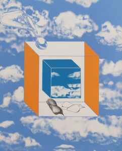 池田満寿夫版画「マグリットの空」/Masuo Ikedaのサムネール