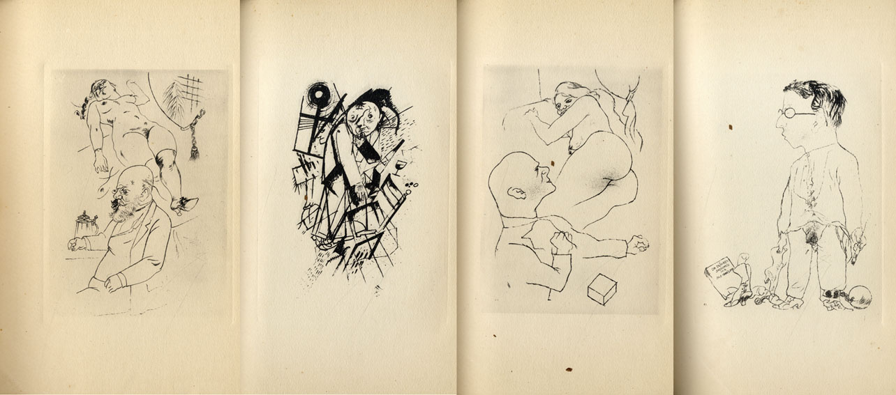 ジョージ・グロス　George Grosz Soiree Ecce Homo ジョージ・グロス George Grosz Soiree Ecce Homo 絵画