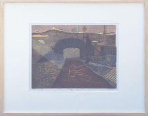 柿崎兆版画額「隧道」/Kasumi Kakizakiのサムネール