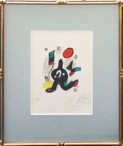 ジョアン・ミロ版画額「Melodie Acide」/Joan Miro