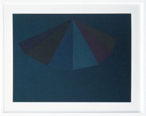 ソル・ルウィット版画額「A Pyramid」/Sol Lewitt