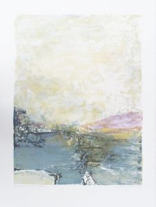 ザオ・ウーキー版画額「鹿内信隆に捧ぐ」/趙無極（Zao Wou-ki）