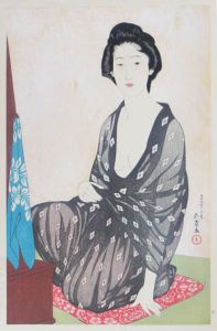 橋口五葉版画「夏衣の女」/Goyo Hashiguchiのサムネール