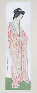 橋口五葉版画「長襦袢の女」/Goyo Hashiguchi