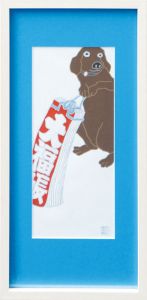 ミヤケマイ版画額「福戌」/Mai Miyake
