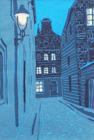 Kaii Higashiyama / 東山魁夷版画額「夕べの町」 | Natsume Books Kaii Higashiyama / 東山魁夷版画額「夕べの町」 | Natsume Books