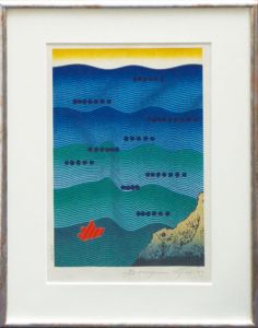 永井一正版画額「Nami」/Kazumasa Nagai