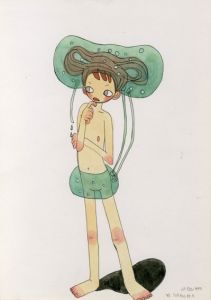 タカノ綾画額「Green」/Aya Takano