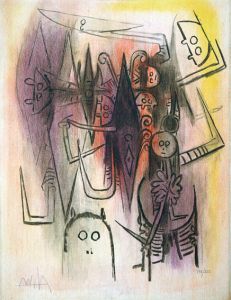 ヴィフレド・ラム版画「Pleni Luna 2」/Wifredo Lam