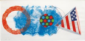 ジェームス・ローゼンクイスト版画額「Elbow Lake」/James Rosenquist