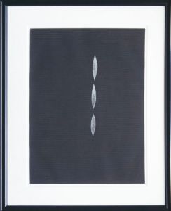 浜口陽三版画額「3つのポプラ」/Yozo Hamaguchi