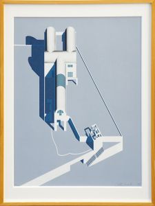 磯崎新版画額1/Arata Isozaki