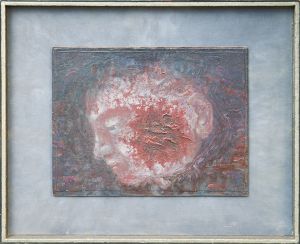 藤山ハン画額「傷口」/Han Fujiyamaのサムネール