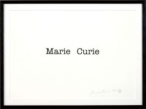 サイモン・パターソン版画額「Marie Curie」/Simon Patterson
