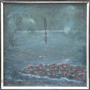 藤山ハン画額「湖水」/Han Fujiyamaのサムネール