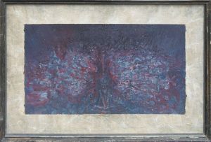 藤山ハン画額「はじけた頭蓋」/Han Fujiyamaのサムネール
