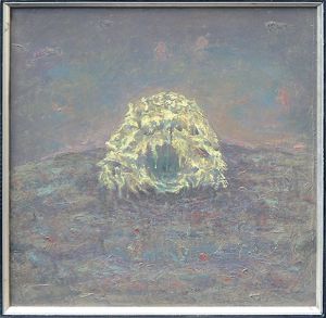 藤山ハン画額「人形・頭部」/Han Fujiyamaのサムネール