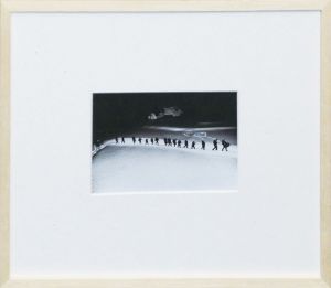 浜谷浩プリント額「歌ってゆく鳥追い」/Hiroshi Hamaya