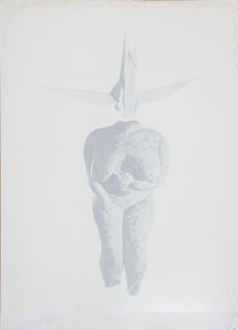 吉仲太造版画「像＝女」/Taizo Yoshinakaのサムネール