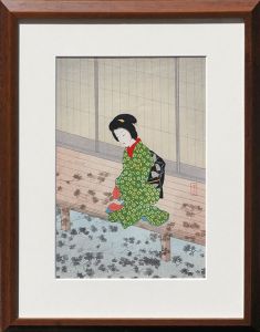 小村雪岱版画額「花の影」/のサムネール
