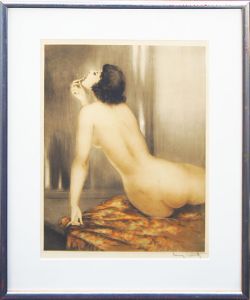 ルイ・イカール版画額「モダンイヴ」/Louis Icartのサムネール