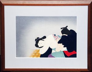 小村雪岱版画額「刺青のお伝」/Settai Komura