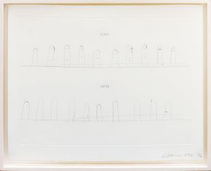 ブルース・ナウマン版画額「Verso Recto」/Bruce Naumanのサムネール